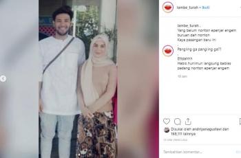Nonton di bioskop bareng suami, Irish Bella tampil berhijab. (Instagram/@lambe_turah)