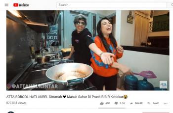 Sahur Bareng Aurel Hermansyah, Atta Halilintar Pamer Dapur Rumahnya. Tangkapan layar (Youtube/Atta Halilintar)
