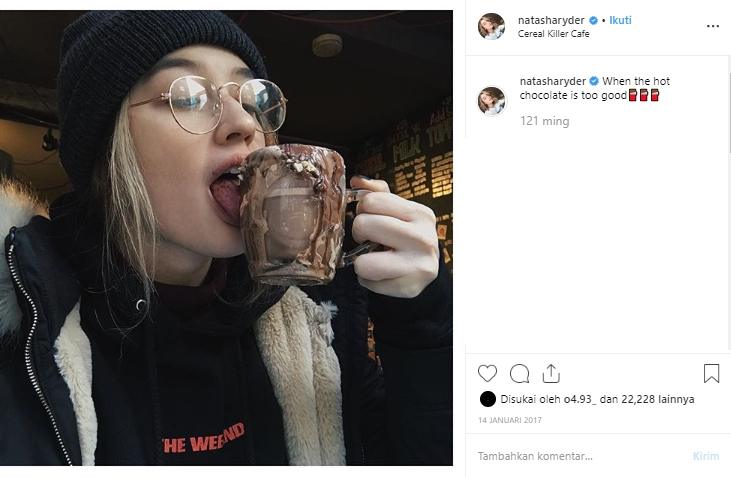 Momen kulineran ala Natasha Ryder. (Instagram/@natasharyder)