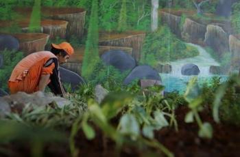 Kolong Tol Joglo Bersolek Jadi Taman Budaya Betawi