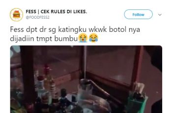 Botol Beer untuk Tempat Bumbu. (twitter.com/foodfess2)