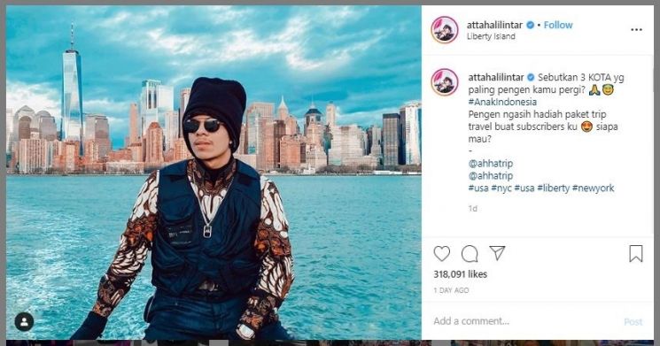 Gaya Liburan Atta Halilintar dan Keluarga (instagram.com/attahalilintar)