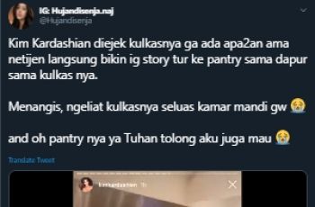 Dapur mewah Kim Kardashian. (Twitter/@Hujandisenja)