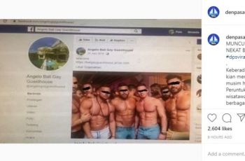 Iklan Penginapan Mewah Khusus Gay di Seminyak Bali, Viral di Medsos