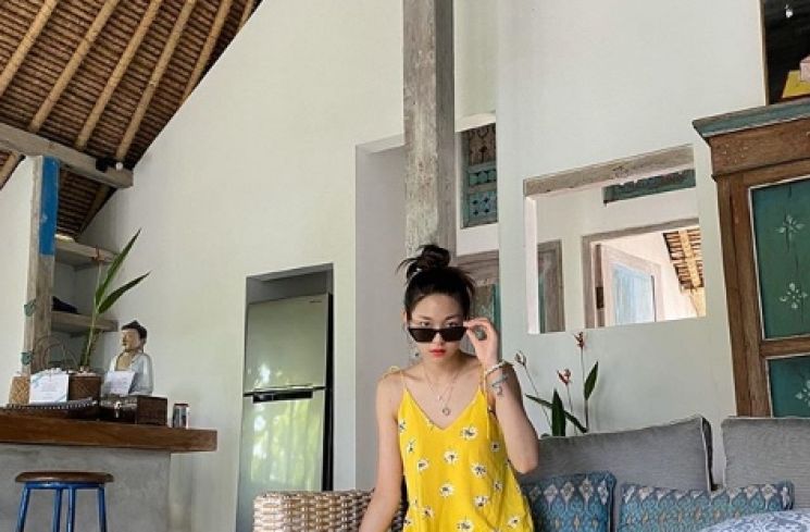 Seolhyun AOA diserang Monyet di Bali. (instagram.com/sh_9513)