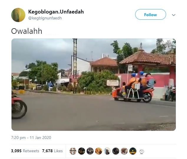 Viral video perlintasan kereta berujung prank (twitter.com/kegblgnunfaedh)