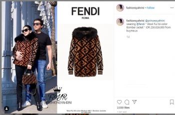 Jaket Syahrini di California Seharga Mitsubishi Xpander (instagram.com/fashionsyahrini)