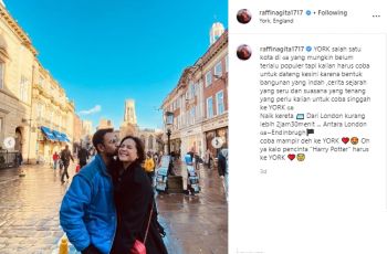 Menelusuri Shambles Street. (instagram.com/raffinagita1717)