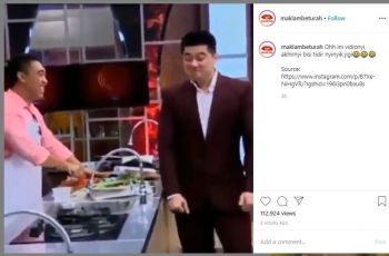 Video Chef Arnold yang Jadi Meme (instagram.com/maklambeturah)
