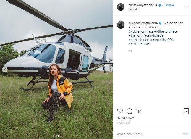 Gaya Liburan Nikita Willy di Rwanda. (instagram.com/nikitawillyofficial94)