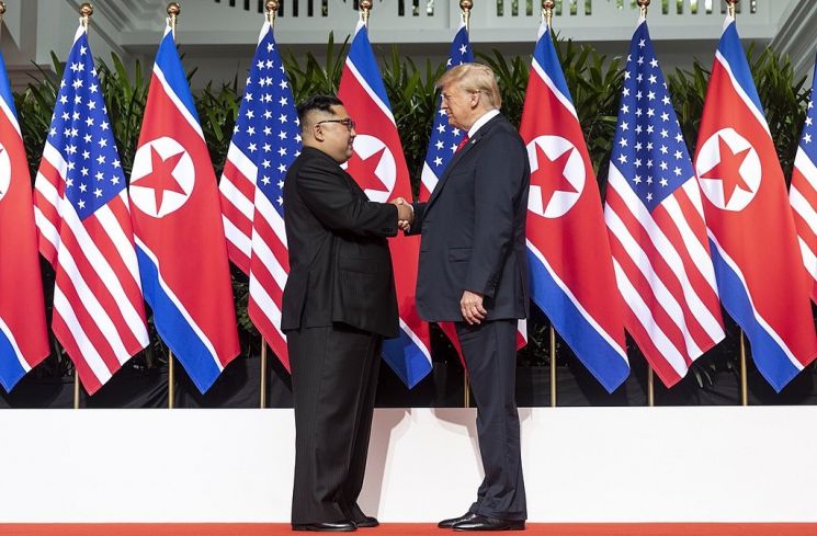 Presiden Korea Utara Kim Jong Un Saat Bertemu Donald Trump (Wikimedia Commons)