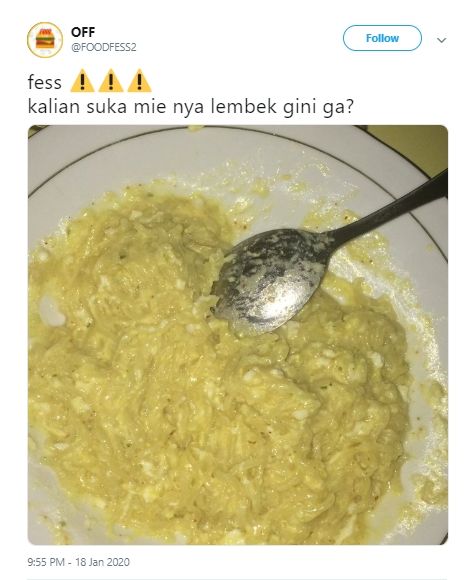 Mie Kelewat Lembek. (twitter.com/foodfess2)