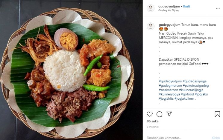 Kuliner dekat Kelenteng Fuk Ling Miau. (Instagram/@sapexi)