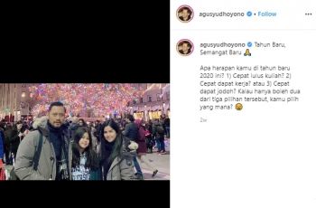 Keluarga AHY Liburan ke Amerika. (instagram.com/agusyudhoyono)