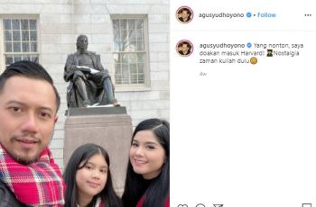 Keluarga AHY Liburan ke Amerika. (instagram.com/agusyudhoyono)