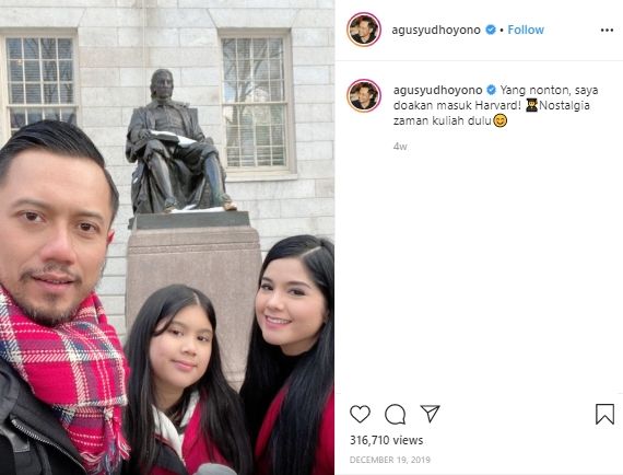 Keluarga AHY Liburan ke Amerika. (instagram.com/agusyudhoyono)