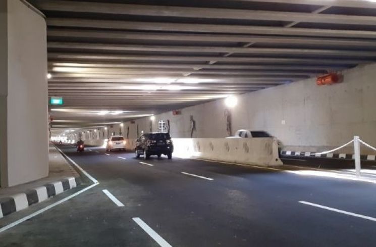 Underpass YIA dibuka untuk umum, Jumat (24/1/2020). - (Suara.com/Julianto)