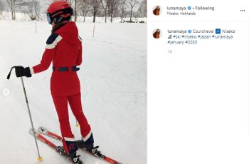 Luna Maya Main Ski di Jepang. (instagram.com/lunamaya)