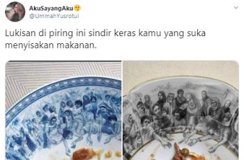 Lukisan Piring Ungkap Kenapa Tidak Boleh Menyisakan Makanan Miris Hitekno Com