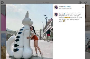 Gaya liburan Bebizie. (instagram.com/bebizie)