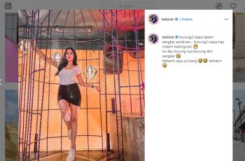 Gaya liburan Bebizie. (instagram.com/bebizie)