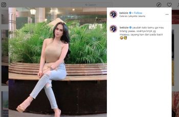 Gaya liburan Bebizie. (instagram.com/bebizie)