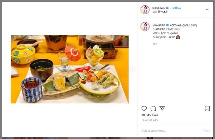 Via Vallen Bawa Sambal Terasi ke Jepang (instagram.com/viavallen)