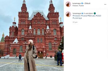 3 Destinasi yang dikunjungi Luna Maya di Moscow. (instagram.com/lunamaya)