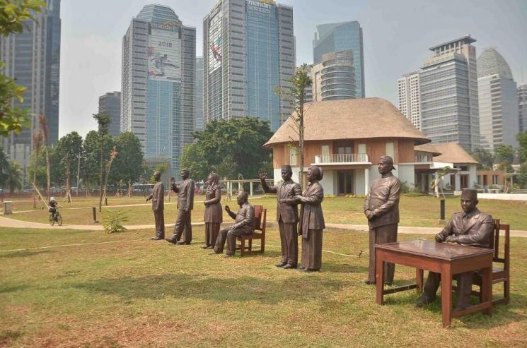 Hutan Kota by Plataran Gelora Bung Karno. (Suara.com/@Muhaimin A Untung)