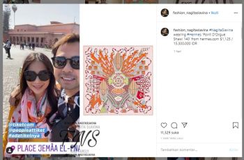 Gaya busana Nagita Slavina saat liburan di Maroko. (Instagram/@fashion_nagitaslavina)