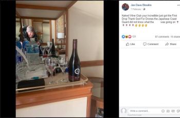 Dikarantina, Pasangan Ini Pesan Wine Pakai Drone (facebook.com/Jan Dave Binskin)