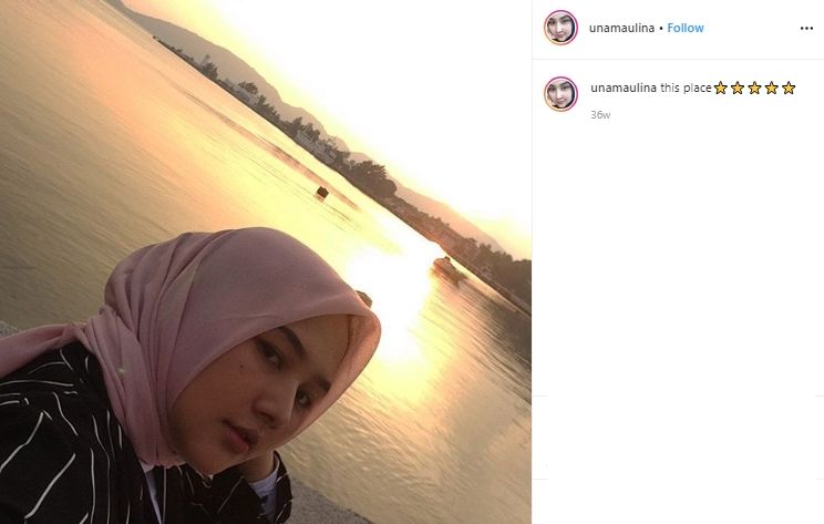 Gaya Liburan Una Maulina. (instagram.com/unamaulina)