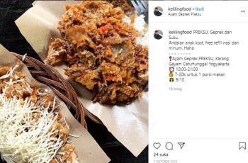 Warung makan murah dekat UGM. (Instagram/@kelilingfood)