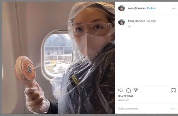 Cara Nyentrik Aktris Asal Hongkong Atasi Corona (instagram.com/kwok_florence)