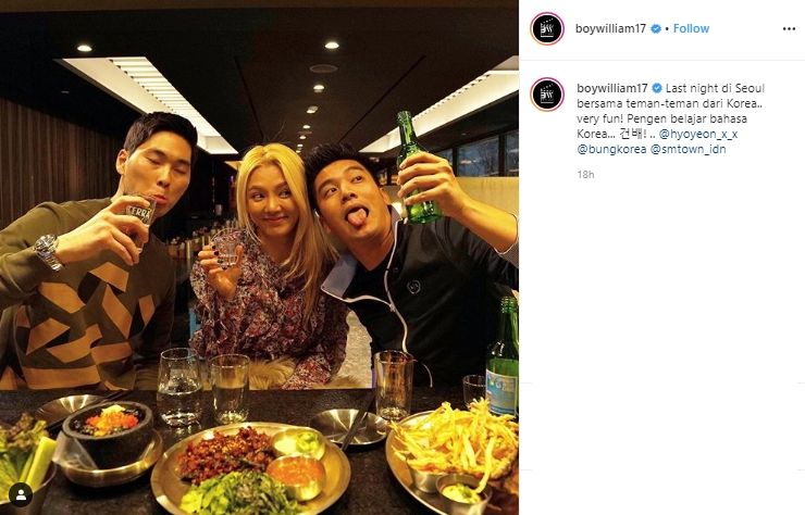 Boy William Dinner Bareng Hyoyeon SNSD. (instagram.com/boywilliam17)