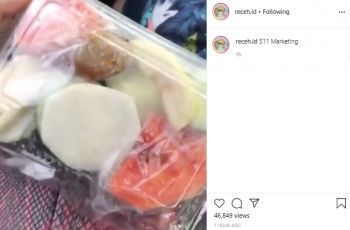 Beli Lotis Karena Kasihan dengan Penjual, Ibu Ini Kaget Waktu Lihat Isinya. (Instagram/@receh.id)