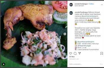 Kuliner dekat Candi Sambisari (instagram.com/wonderfoodyogya)