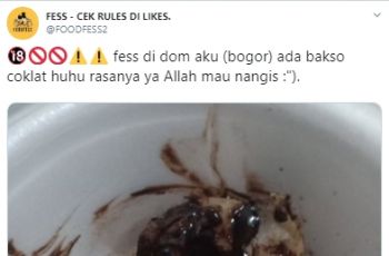 Viral Bakso Topping Pasta Coklat. (instagram.com/foodfess2)
