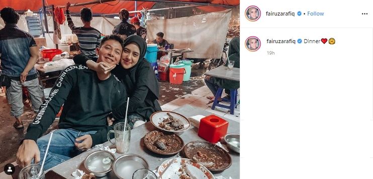 Dinner Sederhana Fairuz dan Sonny. (instagram.com/fairuzarafiq)