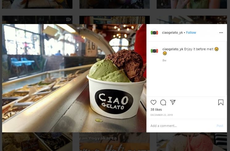 Ciao Gelato. (Instagram/@ciaogelato_yk)