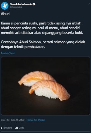 Jangan Katrok, Ini Kamus 'Japanese Food' yang Perlu Dipahami di Restoran. (Twitter/@traveloka)