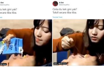 Aksi Bucin Dua Sejoli Makan Sereal (twitter.com/dannsyaftra)