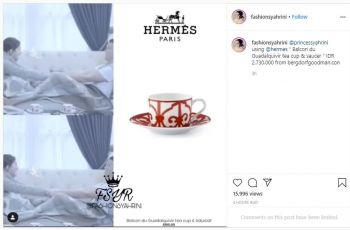 Cangkir Teh Syahrini (instagram.com/fashionsyahrini)