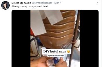 Tempat Saos Karya Bang Siomay Ini Bikin Netizen Takjub. (twitter.com/semangkasegar)