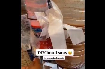 Tempat Saos Karya Bang Siomay Ini Bikin Netizen Takjub. (twitter.com/semangkasegar)