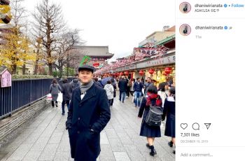 Gaya liburan ajudan ganteng Prabowo Subianto. (Instagram/@dhaniwirianata)