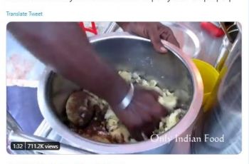 Aksi Pedagang India Siapkan Makanan (twitter.com/KienAnd_)