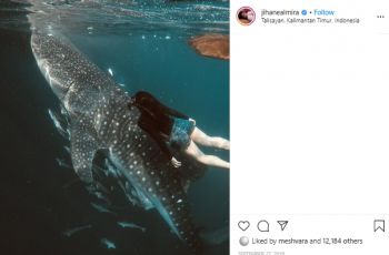 Gaya liburan artis dan Puteri Indonesia Pariwisata 2020, Jihane Almira. (Instagram/@jihanealmira)