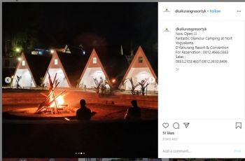 Glamping di D'Kaliurang Resort & Convention (instagram.com/dkaliurangresortyk)
