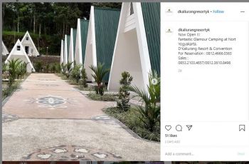 Glamping di D'Kaliurang Resort & Convention (instagram.com/dkaliurangresortyk)